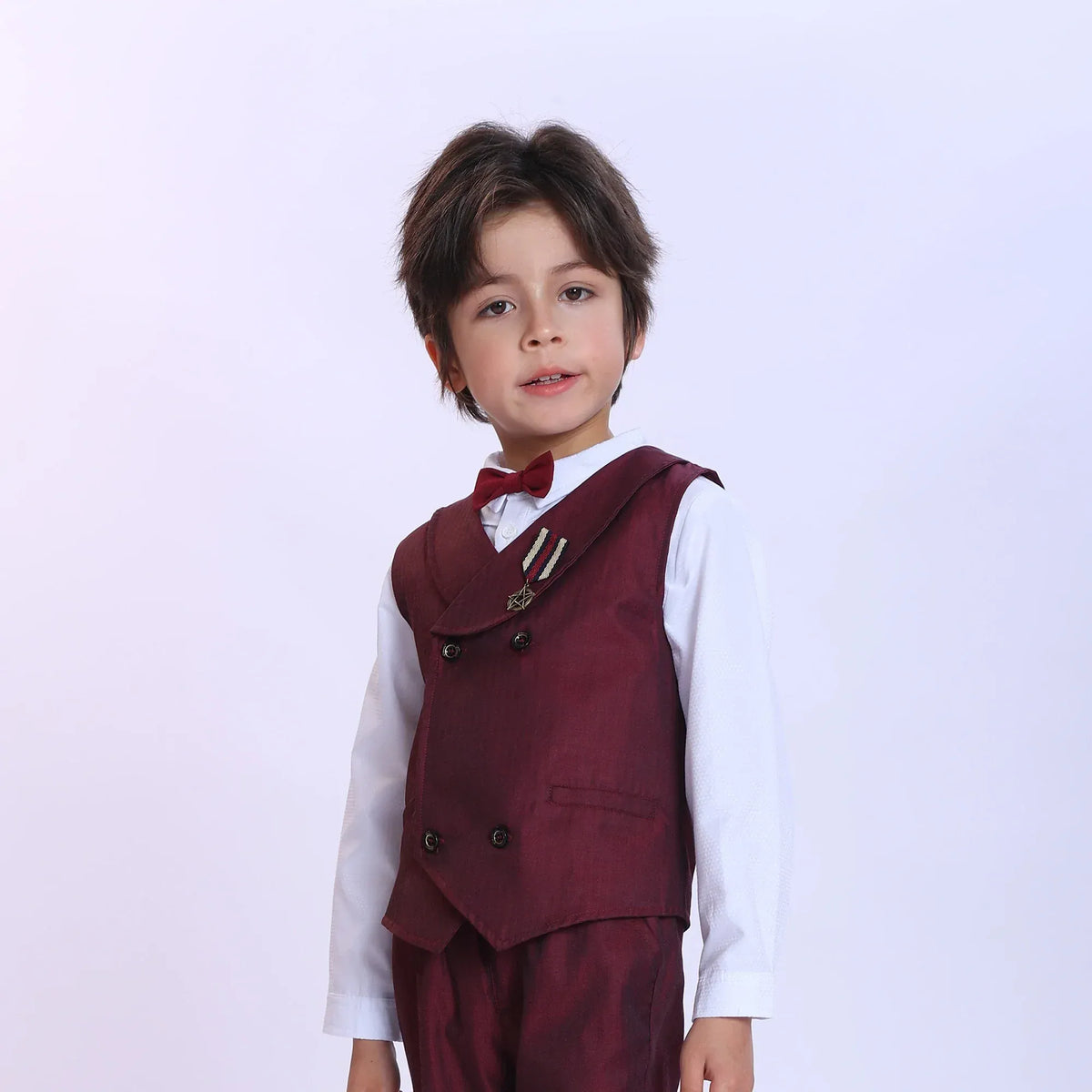 Badge Fashion Waistcoat For Boys Image