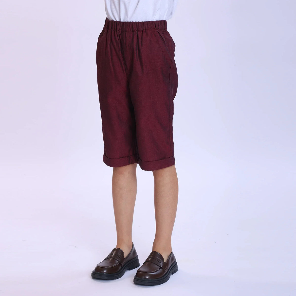 Plain Fashion Shorts For Boys Image