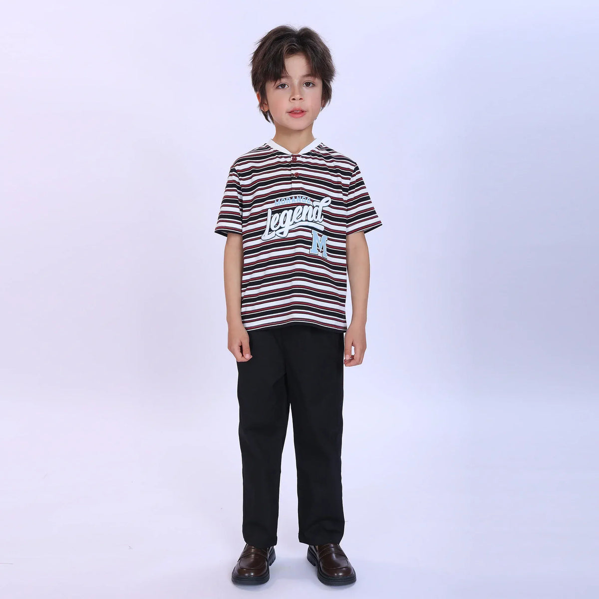 Striped Fashion T-Shirt For Boys Image