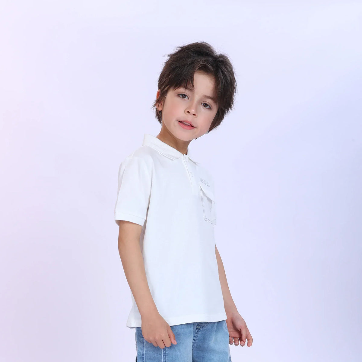 Printed Fashion Polo Shirt For Boys Image