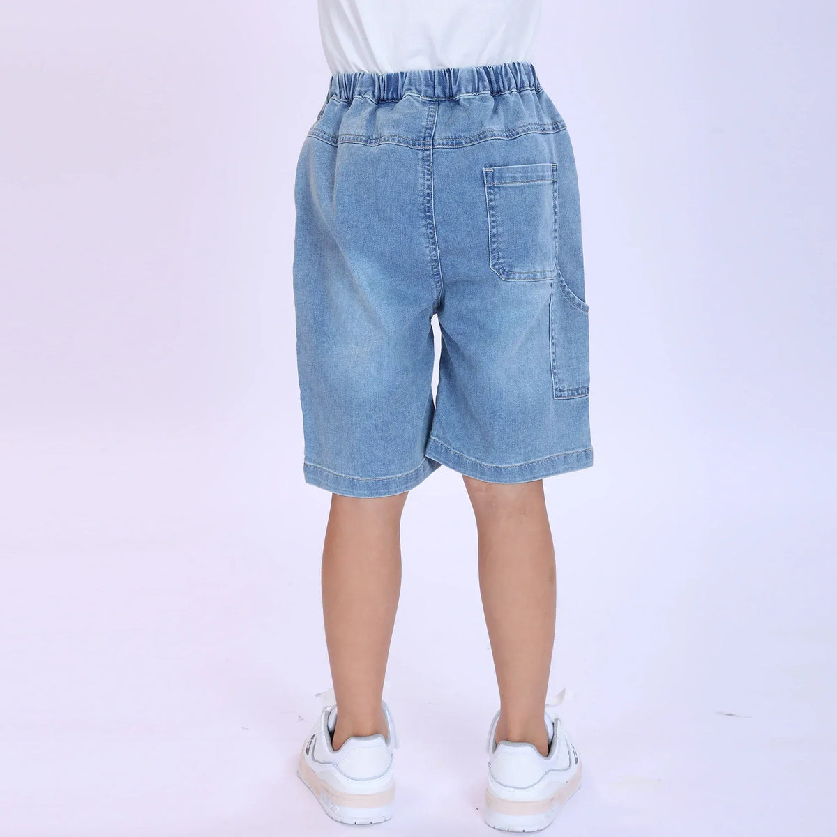 Washed Jeans Fashion Shorts For Boys Image