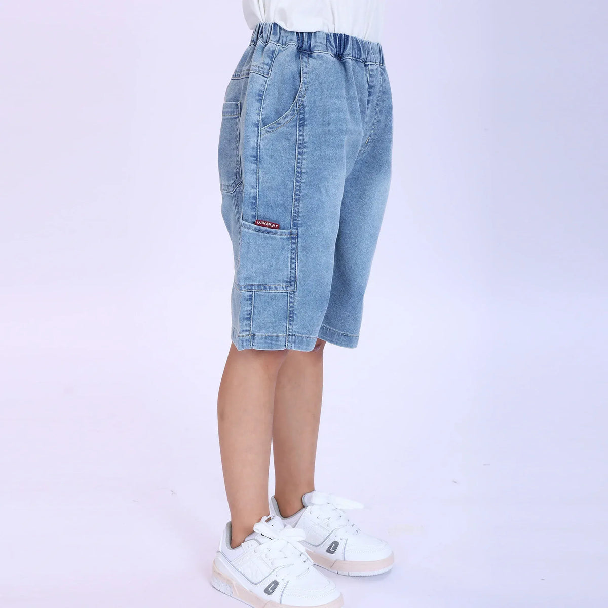 Washed Jeans Fashion Shorts For Boys Image