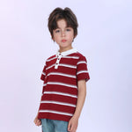 Striped Fashion Polo Shirt For Boys Image