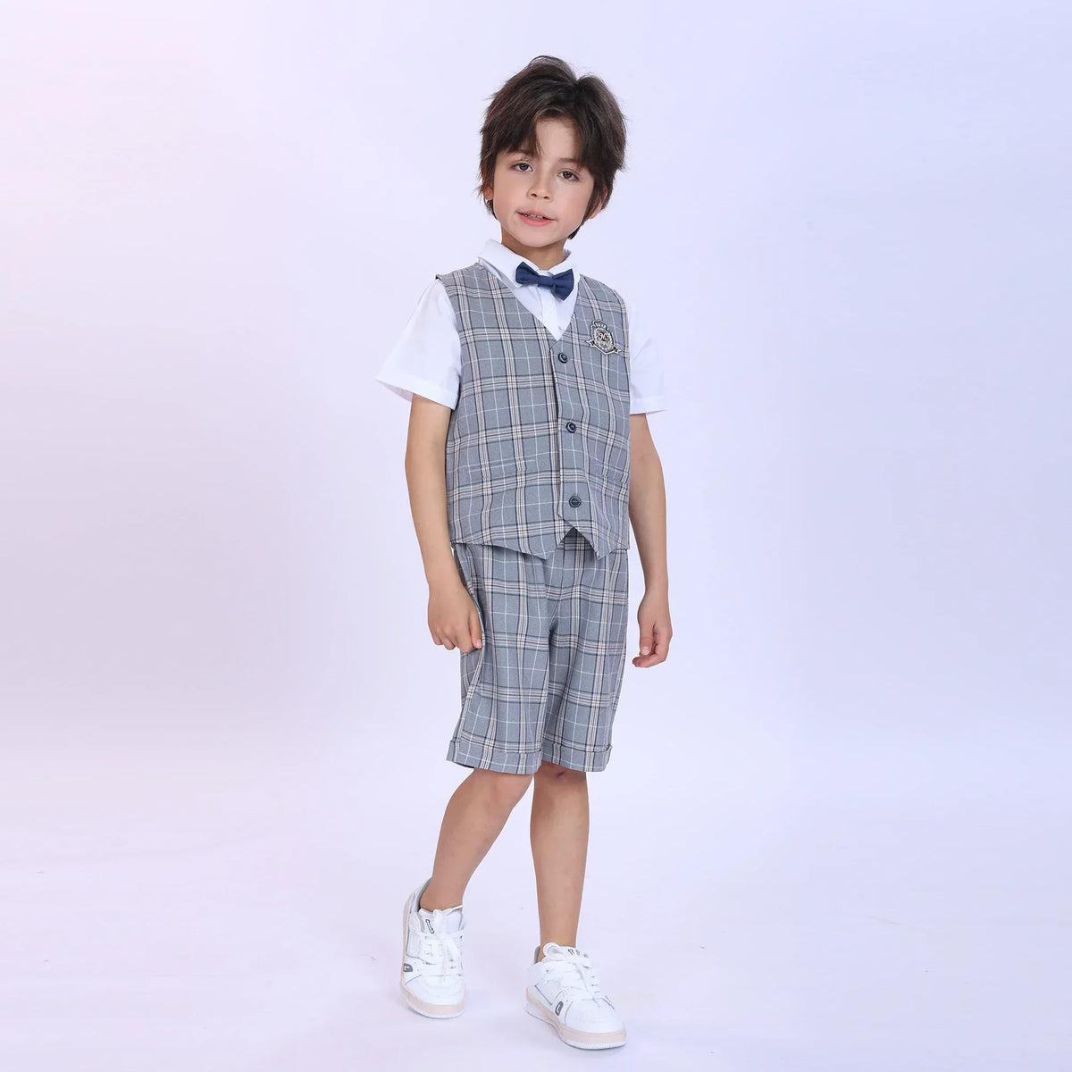 Checked Fashion Waistcoat For Boys Image