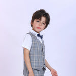 Checked Fashion Waistcoat For Boys Image