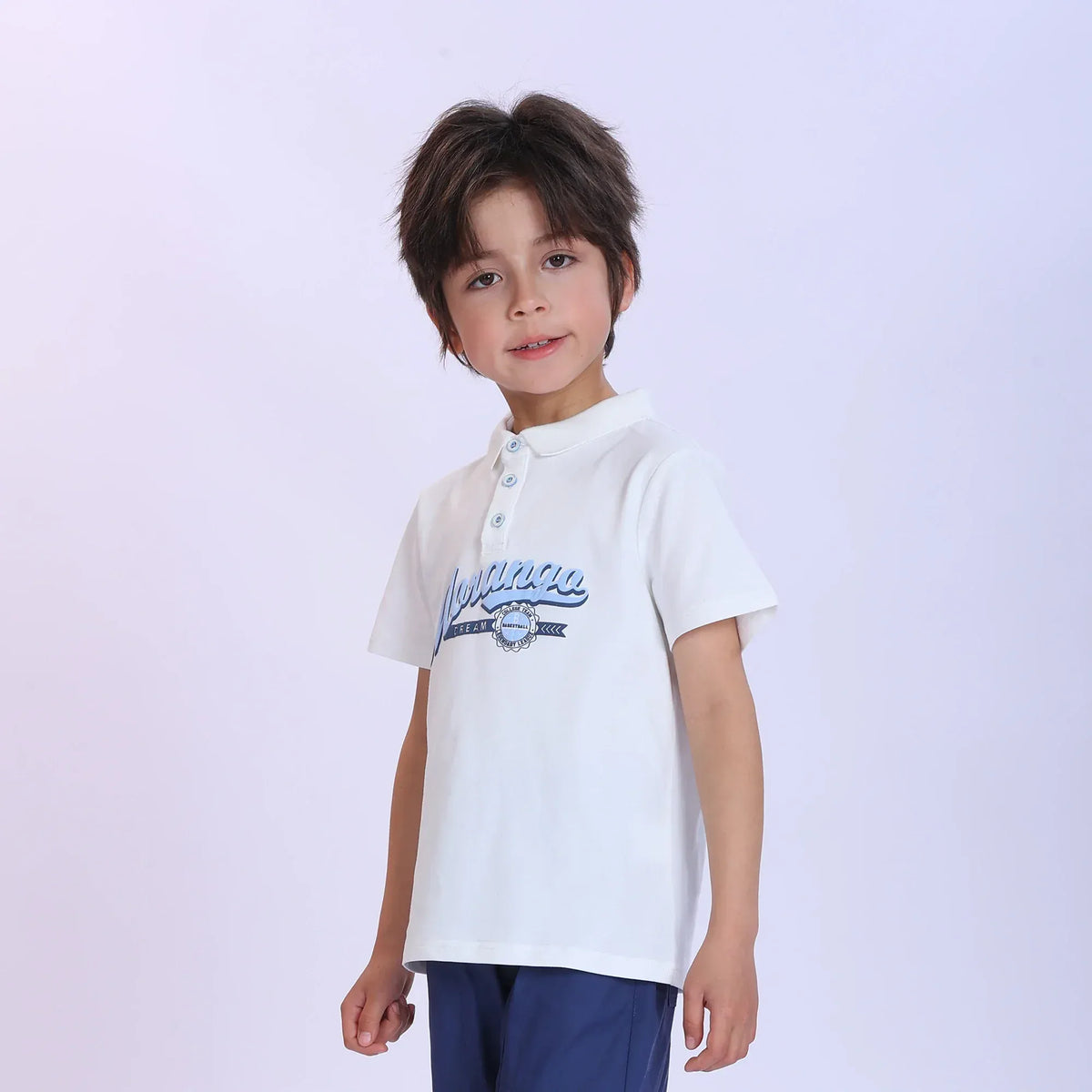 Printed Fashion Polo Shirt For Boys Image