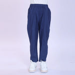 Dark Blue Plain Fashion Pants For Boys Image