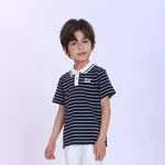 Striped Fashion Polo Shirt For Boys Image