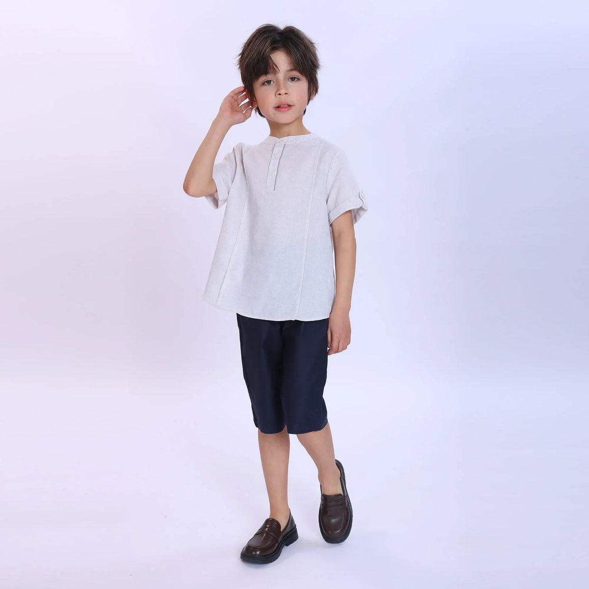 Solid Fashion Shirt For Boys Image