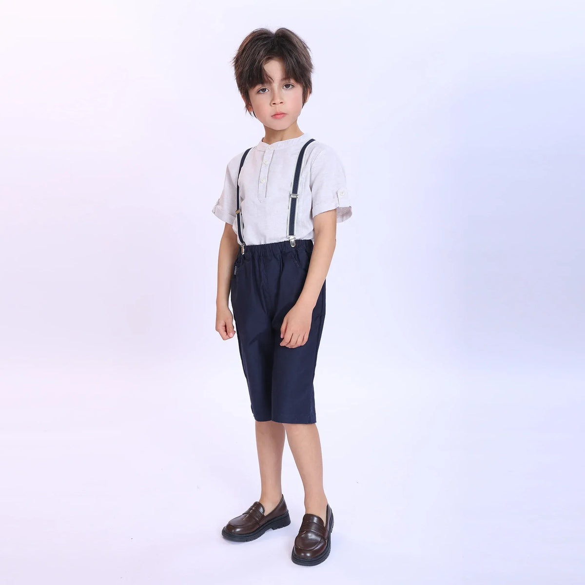 Plain Fashion Shorts For Boys Image