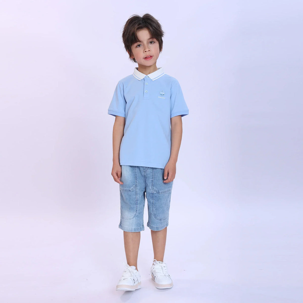 Badge Fashion Polo Shirt For Boys Image