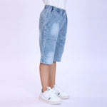 Washed Jeans Fashion Shorts For Boys Image