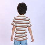 Striped Fashion Polo Shirt For Boys Image