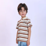 Striped Fashion Polo Shirt For Boys Image
