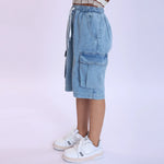 Washed Jeans Fashion Shorts For Boys Image