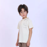 Printed Fashion Polo Shirt For Boys Image