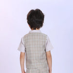 Checked Fashion Waistcoat For Boys Image