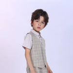 Checked Fashion Waistcoat For Boys Image