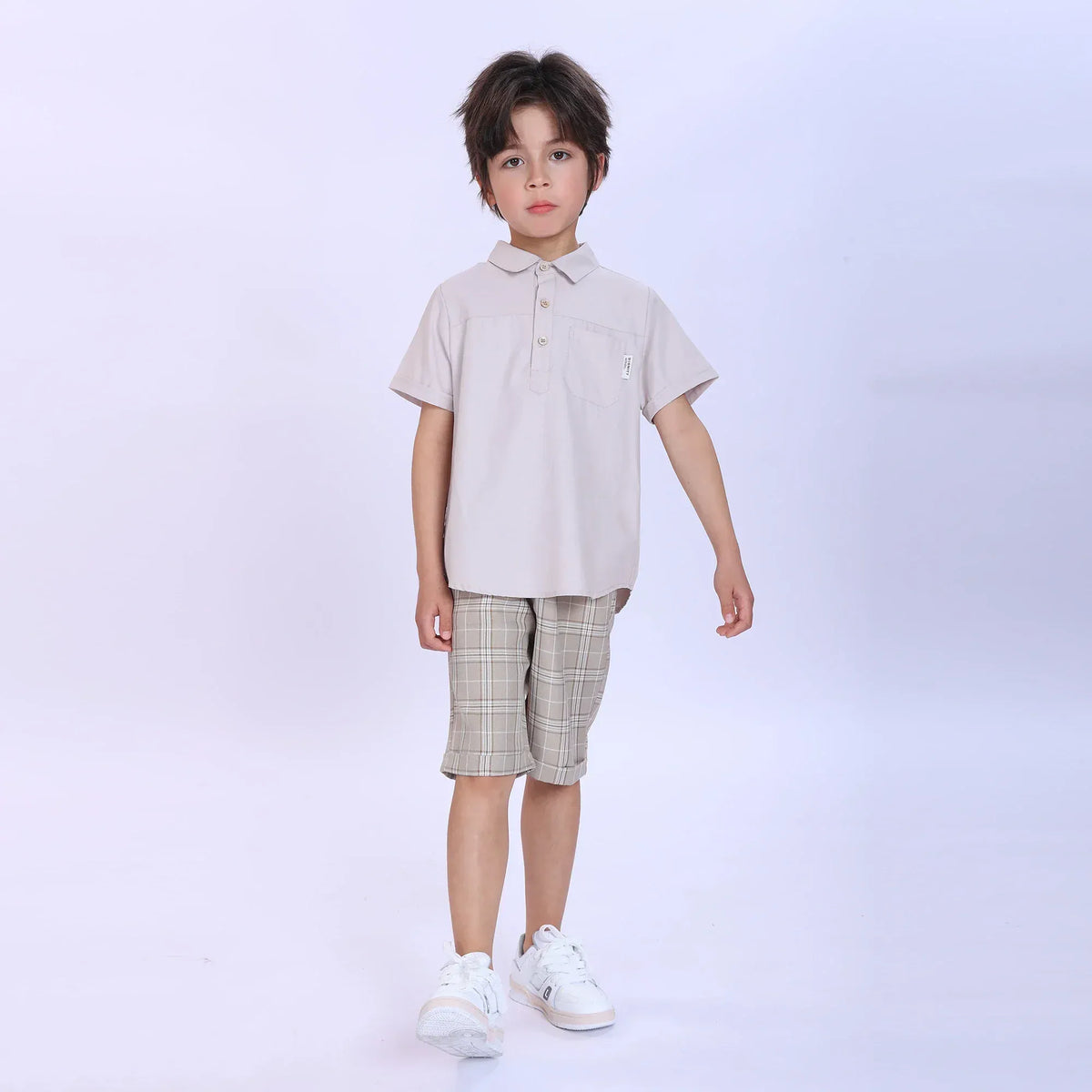 Plain Fashion Blouse For Boys Image