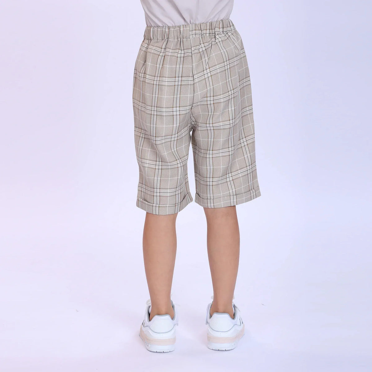 Checked Fashion Shorts For Boys Image