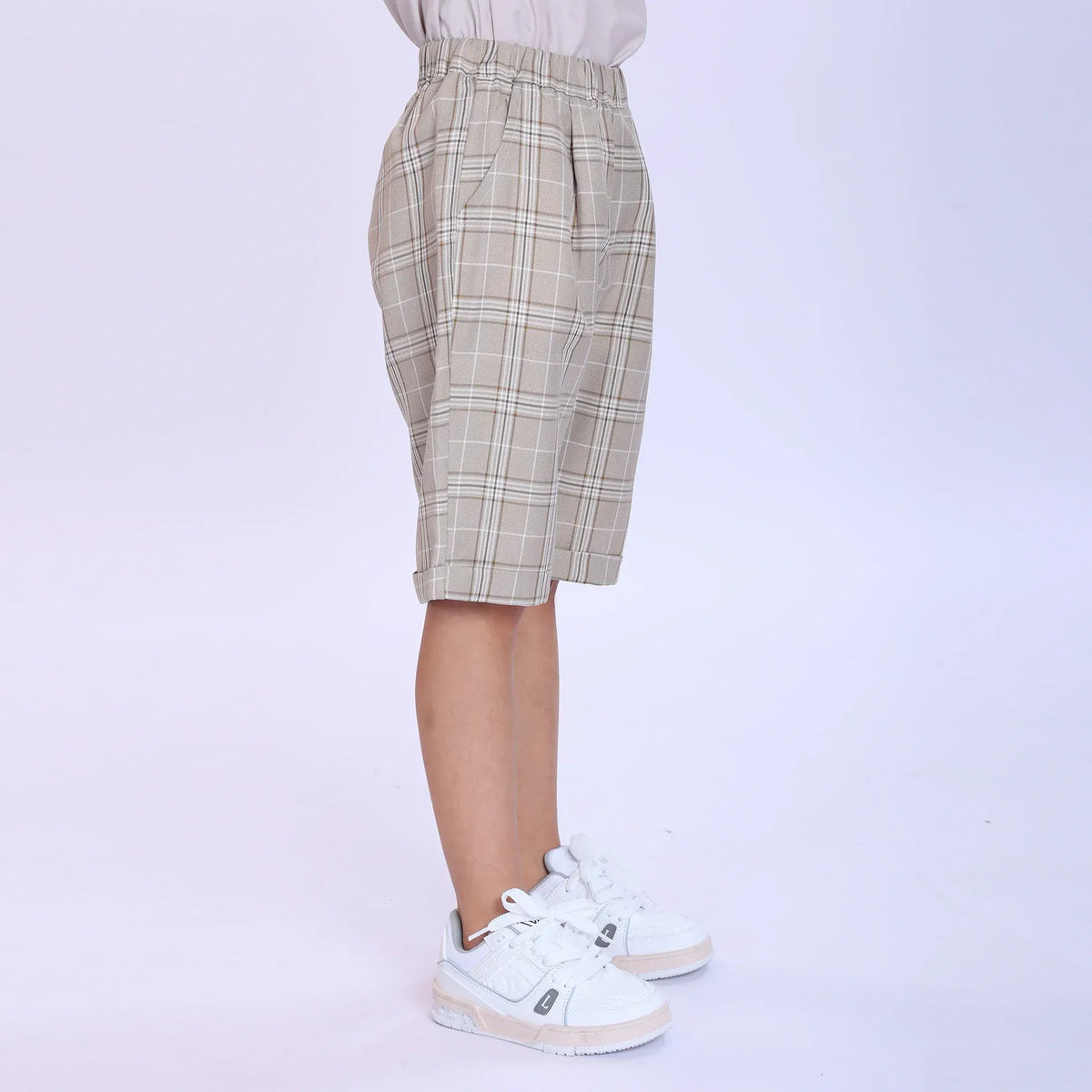 Checked Fashion Shorts For Boys Image