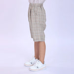 Checked Fashion Shorts For Boys Image