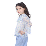 Floral Classic Blouse For Girls Image