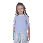 Light Blue Prominent Skin Classic Blouse For Girls Image