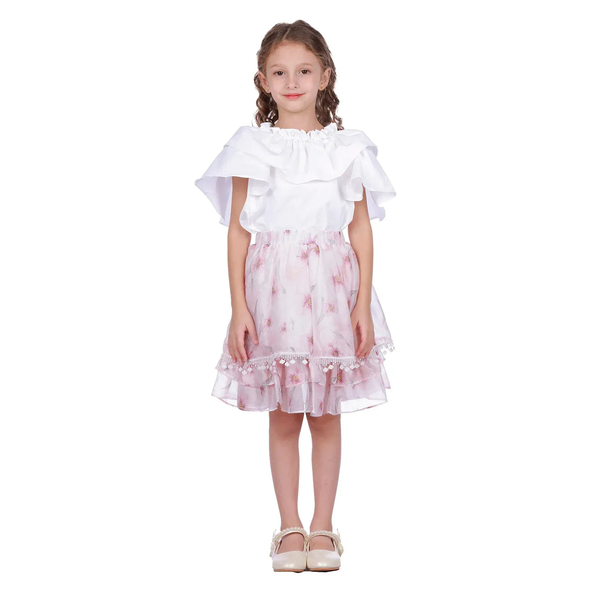 Floral Classic Skirt for Girls Image