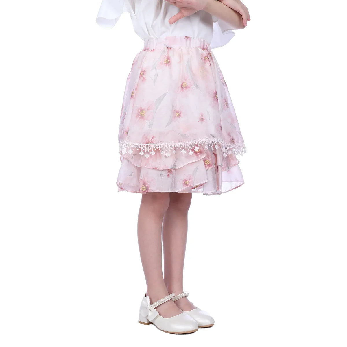 Floral Classic Skirt for Girls Image