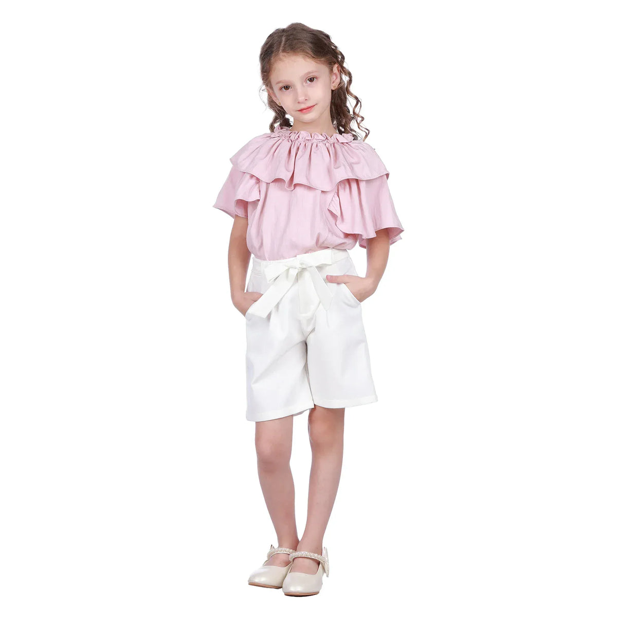 Plain Classic Shorts for Girls Image