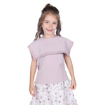 Dusty Pink Embroidery Classic Blouse For Girls Image