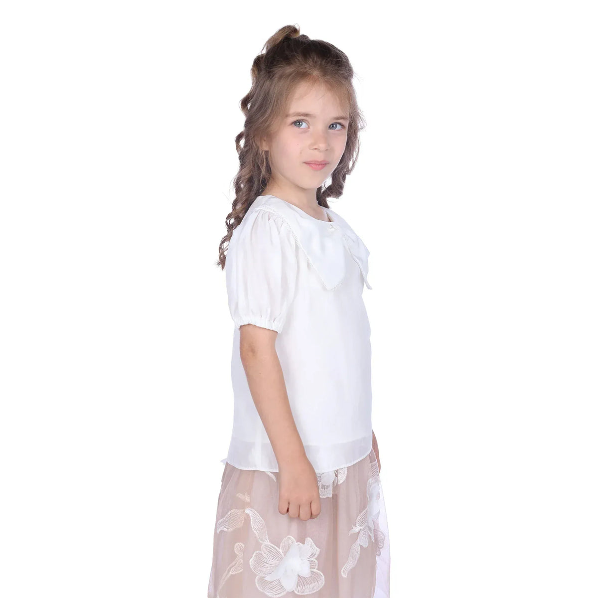 Embroidery Classic Blouse For Girls Image