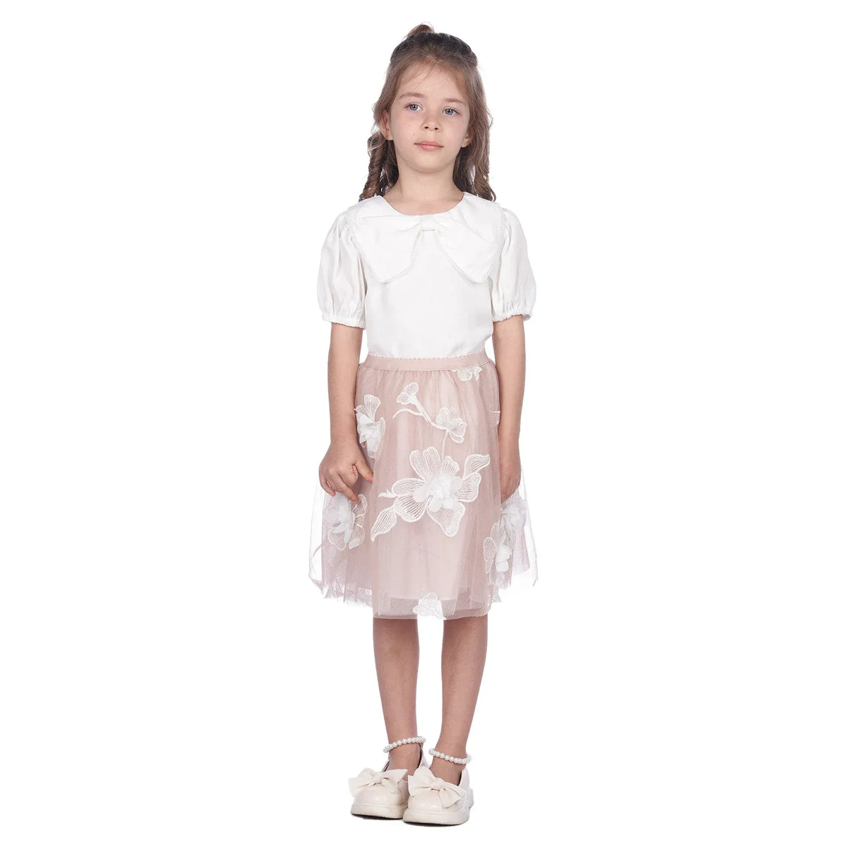 Floral Classic Skirt For Girls Image