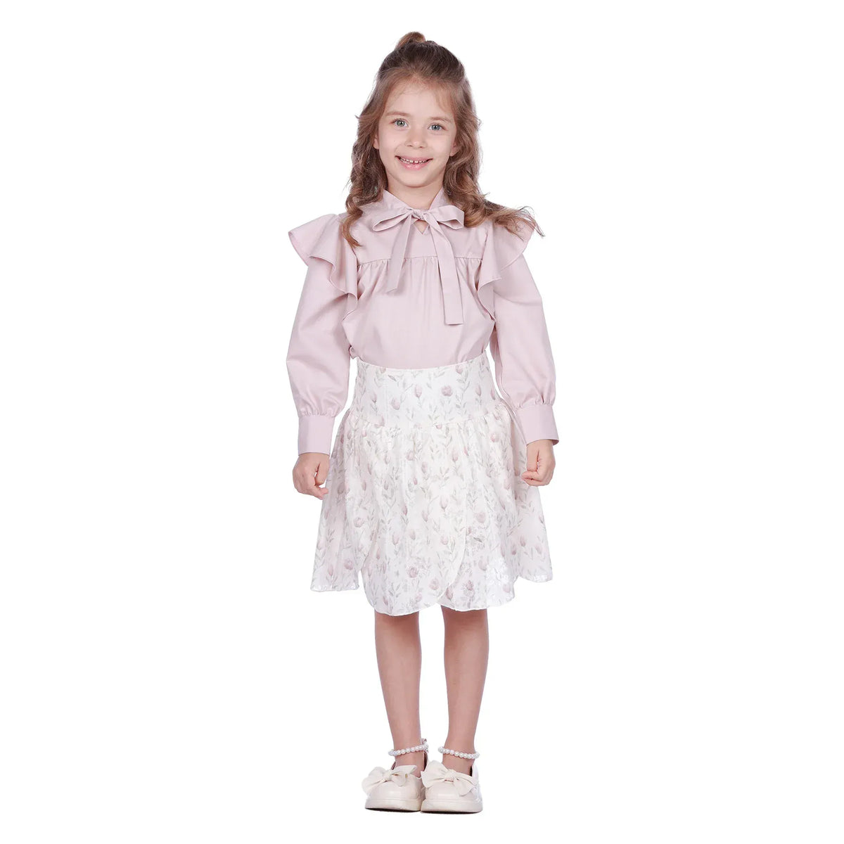 Plain Classic Blouse For Girls Image