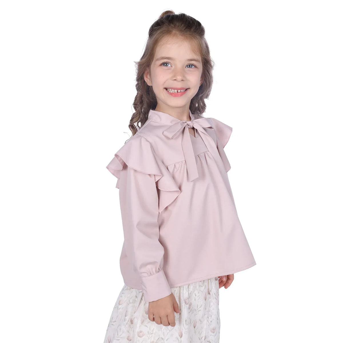 Plain Classic Blouse For Girls Image