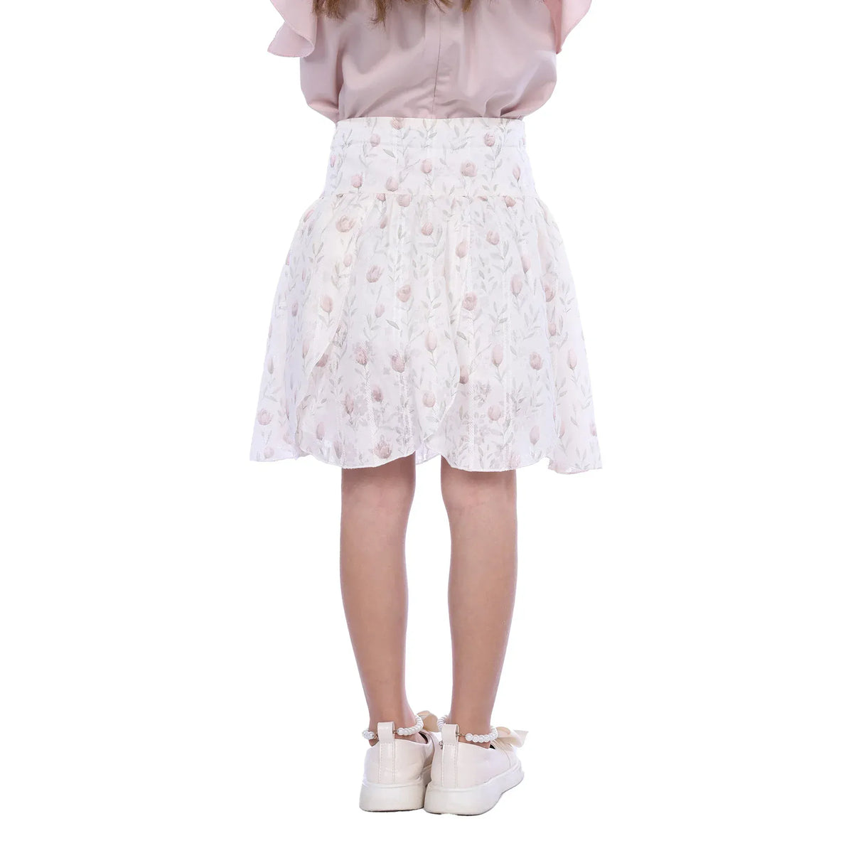 Floral Classic Skirt For Girls Image
