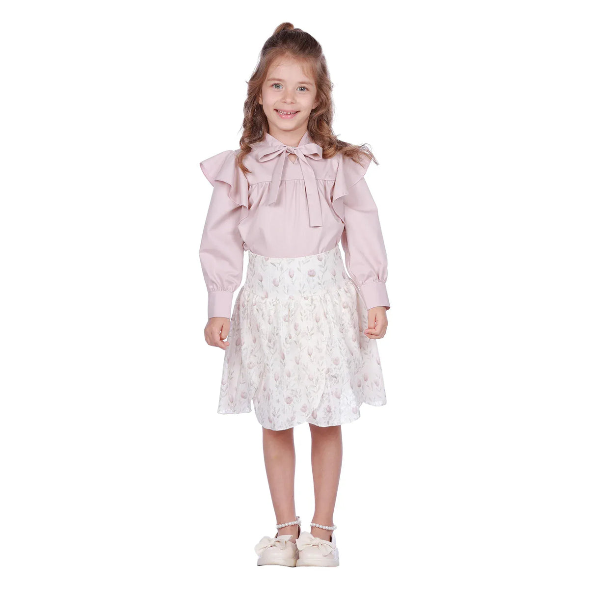 Floral Classic Skirt For Girls Image