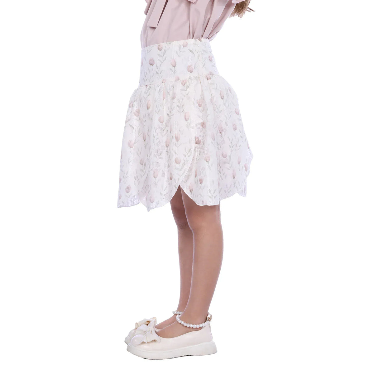 Floral Classic Skirt For Girls Image