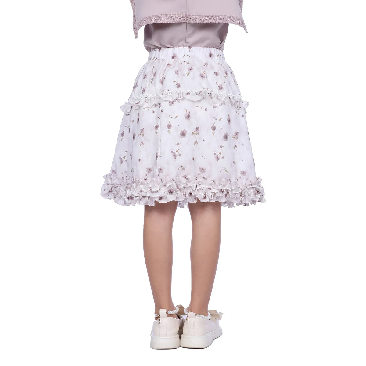 Floral Classic Skirt For Girls Image