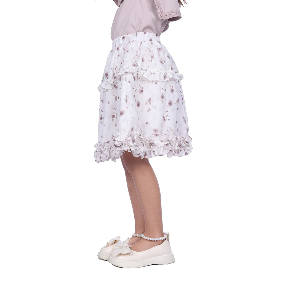 Floral Classic Skirt For Girls Image