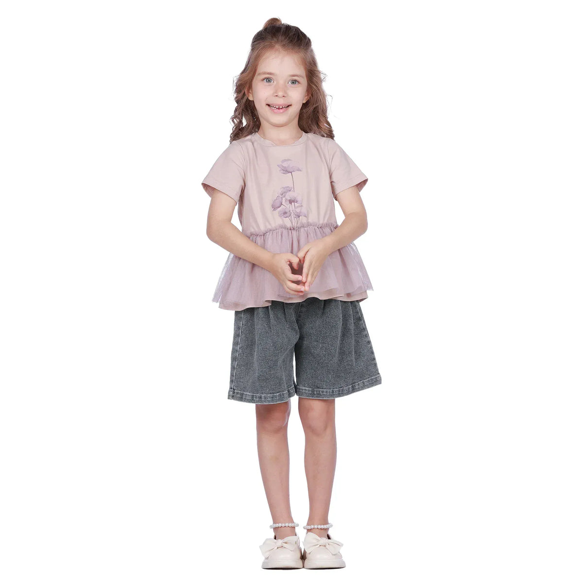Floral Classic T.Shirt For Girls Image