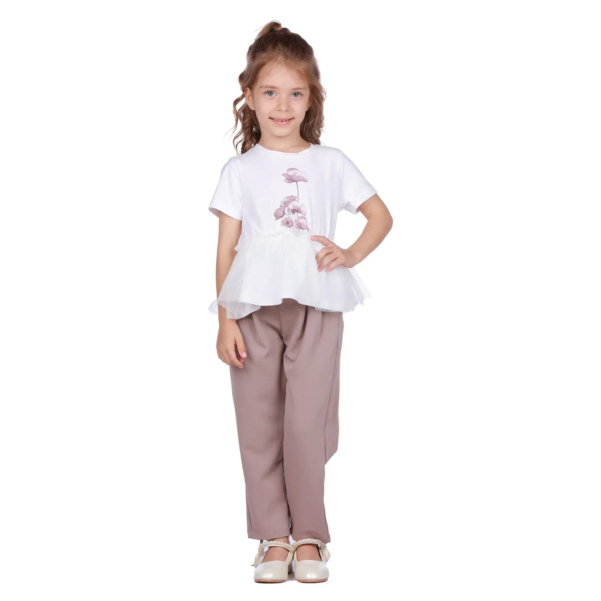 Floral Classic T.Shirt For Girls Image