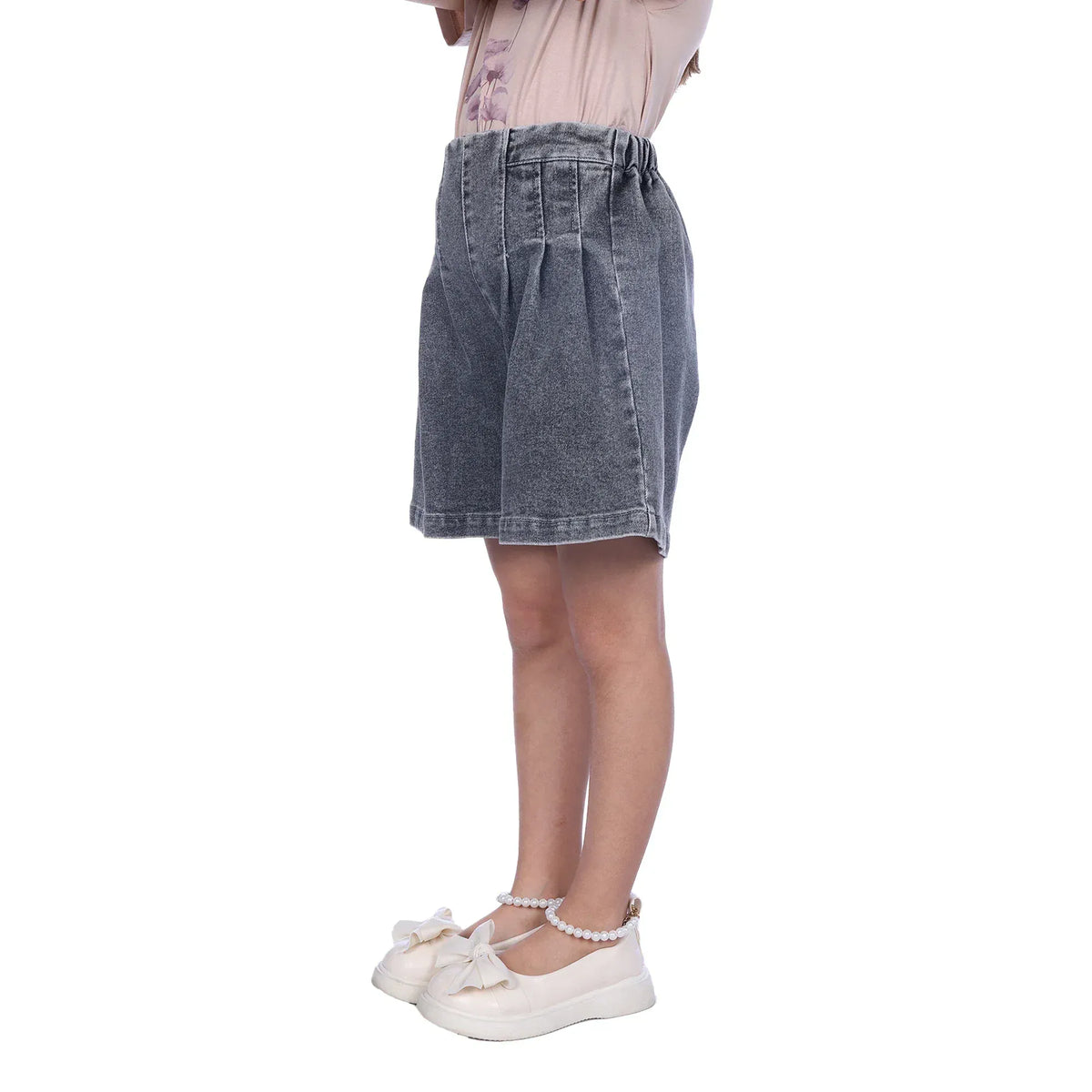Washed Jeans Classic Shorts For Girls Image