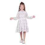 Floral Classic Dress For Girls Image