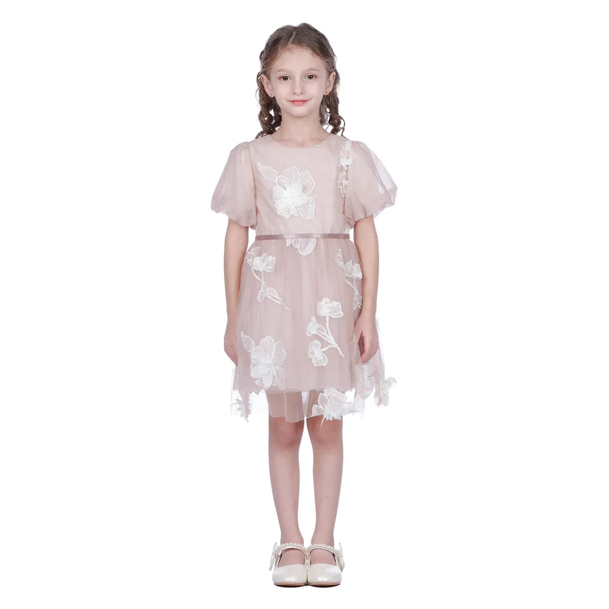 Floral Classic Dress for Girls Image
