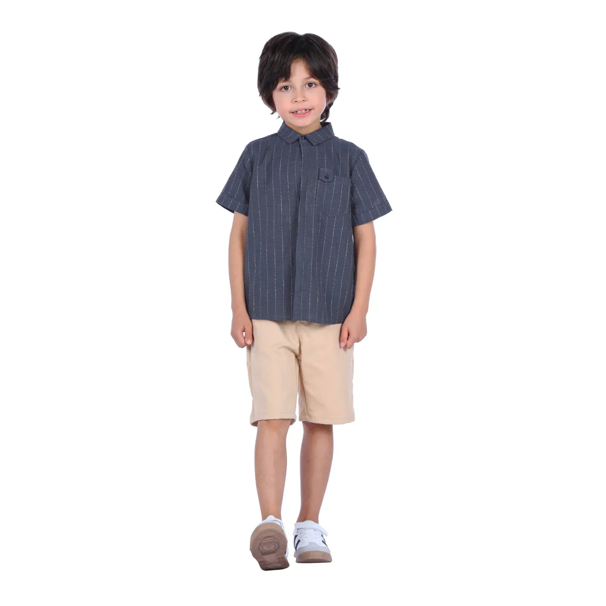 Striped Classic Shirt For Boys Image