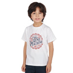 Off White Printed Classic T.Shirt For Boys Image