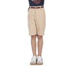 Dark Beige Plain Classic Shorts For Boys Image