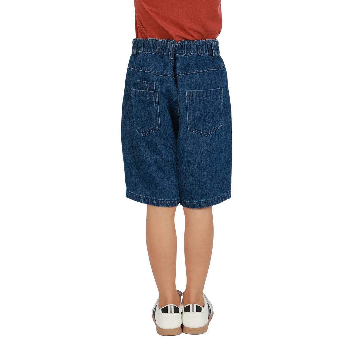 Washed Jeans Classic Shorts For Boys Image